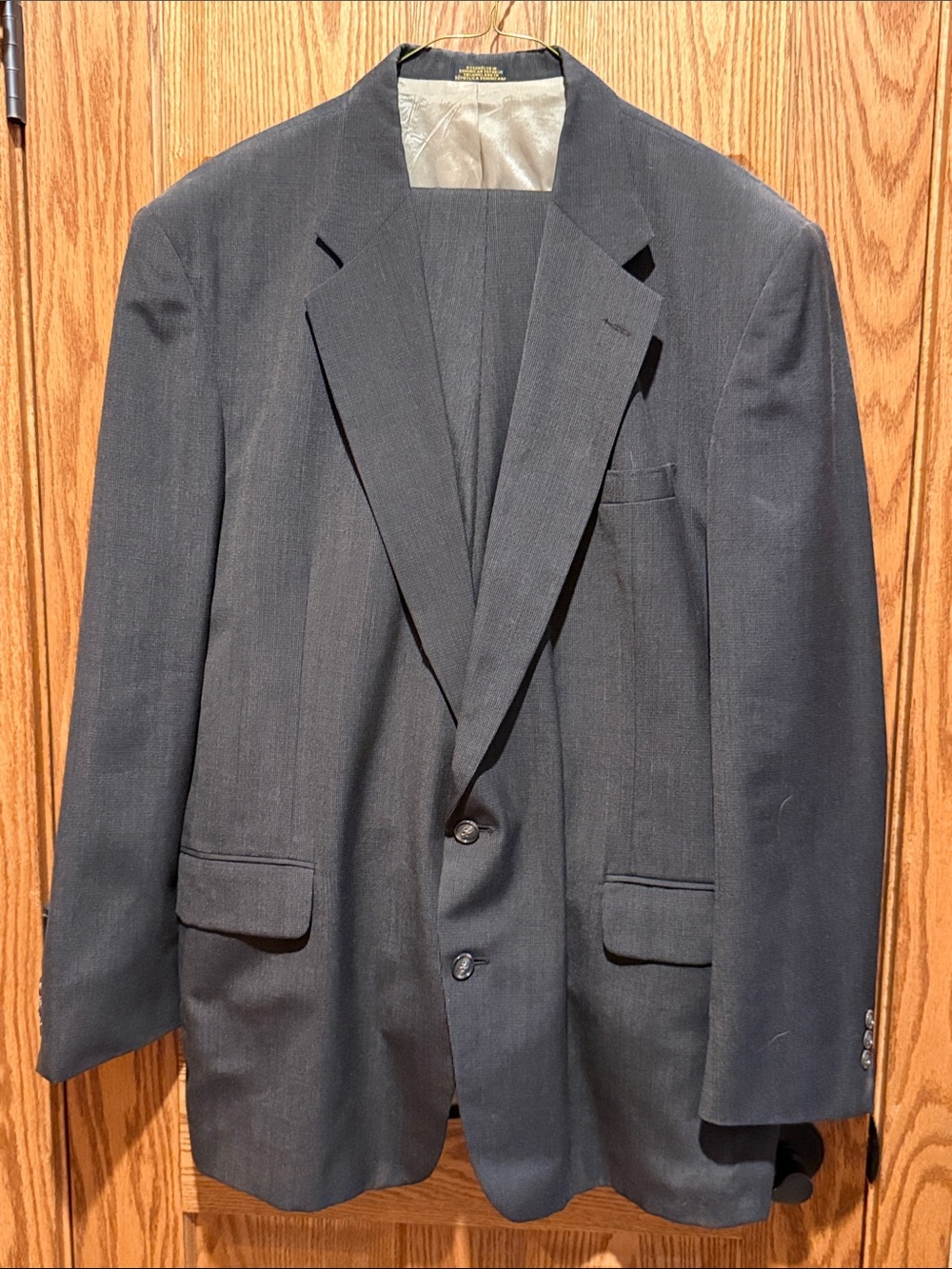 Towncraft Black Men's Two-Button Suit Blazer